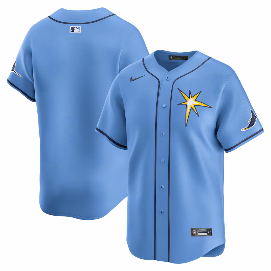 Men's Tampa Bay Rays  Nike Light Blue  Alternate Limited Jersey - Ujersey