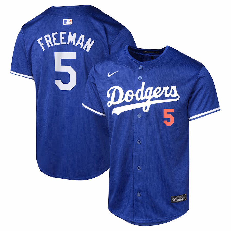Youth Los Angeles Dodgers Freddie Freeman Nike Royal Alternate Limited Player Jersey - Ujersey