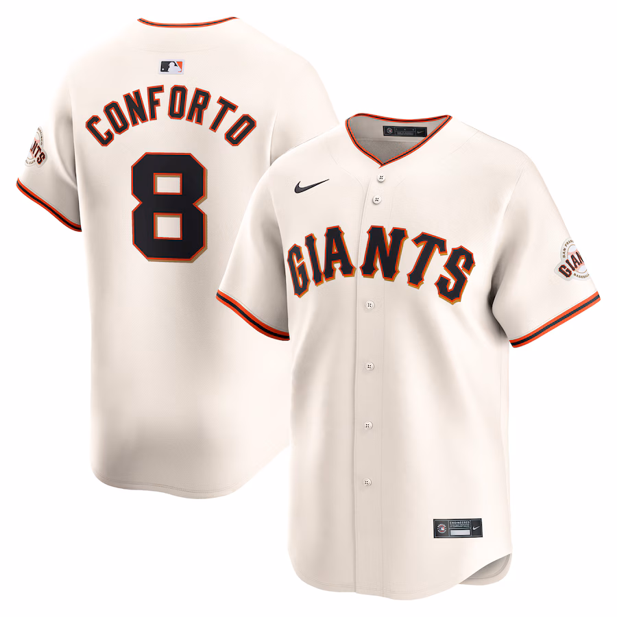 Men's San Francisco Giants Michael Conforto Nike Cream Home Limited Player Jersey - Ujersey