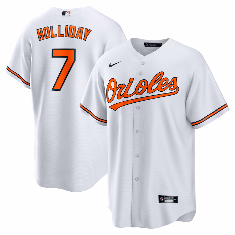 Men's Baltimore Orioles Jackson Holliday Nike White Home Replica Player Jersey - Ujersey