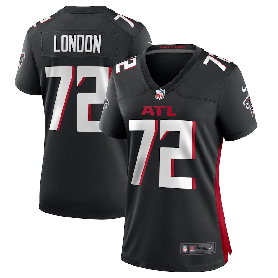 Women's Atlanta Falcons LaCale London Nike  Black  Game Jersey - Ujersey