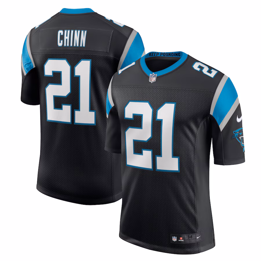 Men's Carolina Panthers Jeremy Chinn Nike Black Vapor Limited Jersey - Ujersey