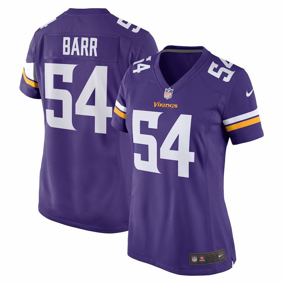 Women's Minnesota Vikings Anthony Barr Nike  Purple Team Game Jersey - Ujersey
