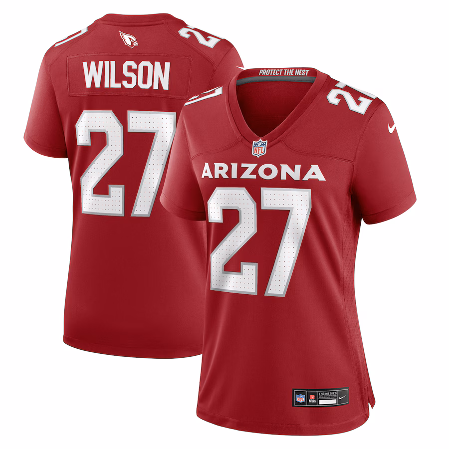 Women's Arizona Cardinals Divaad Wilson Nike  Cardinal Team Game Jersey - Ujersey