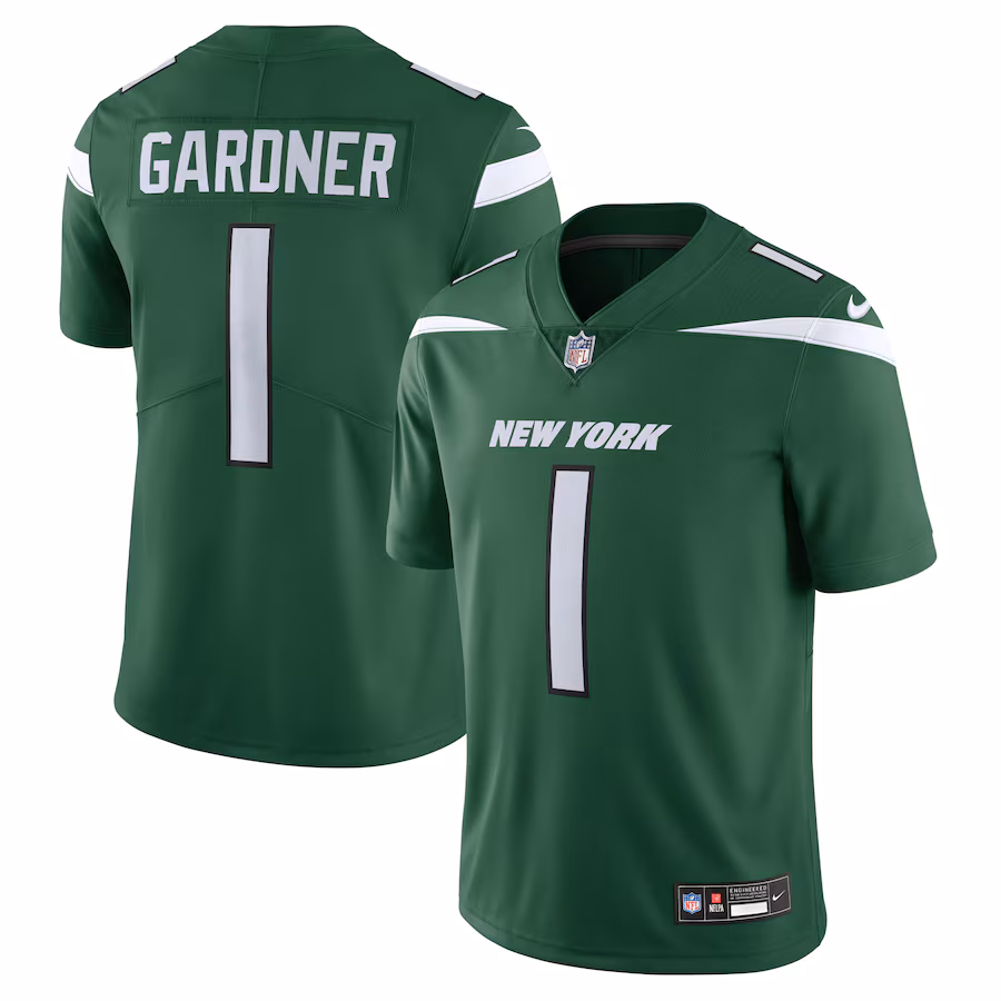 Men's New York Jets Ahmad Sauce Gardner Nike Gotham Green Vapor Untouchable Limited Jersey - Ujersey