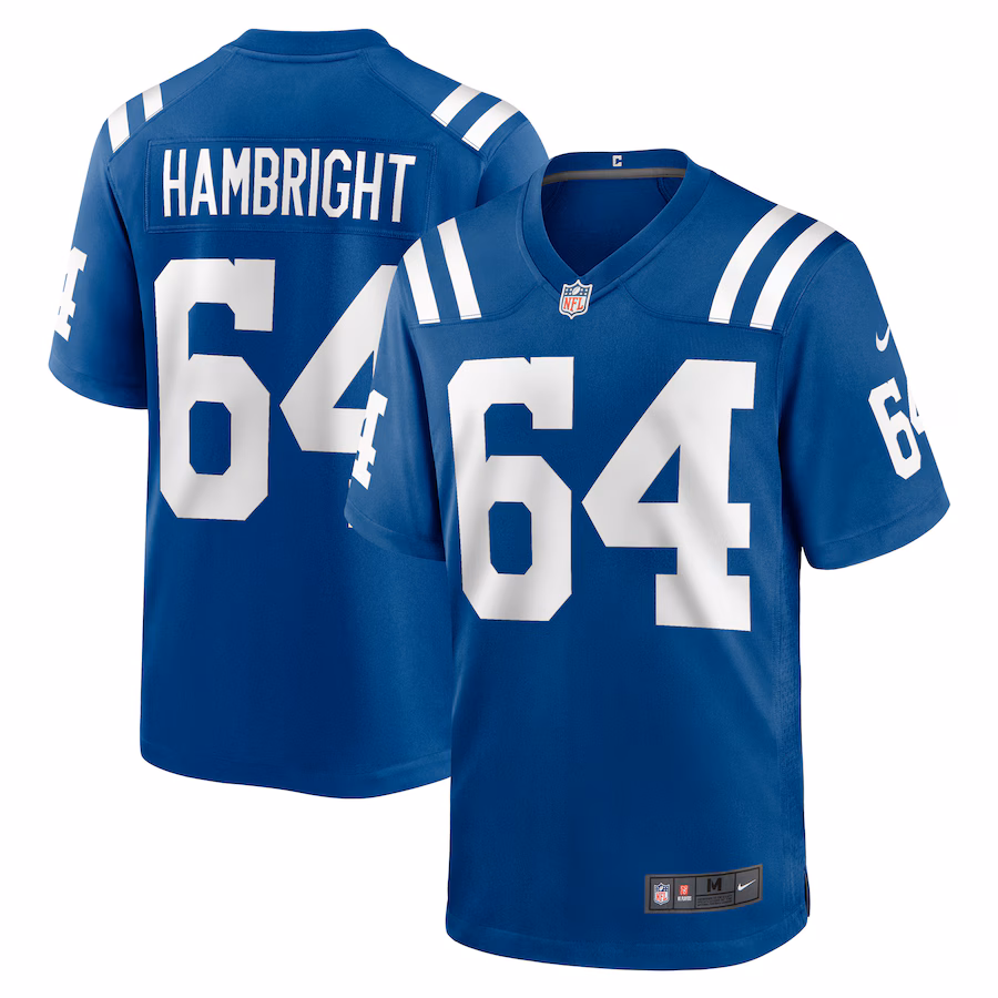 Men's Indianapolis Colts Arlington Hambright Nike Royal Game Player Jersey - Ujersey