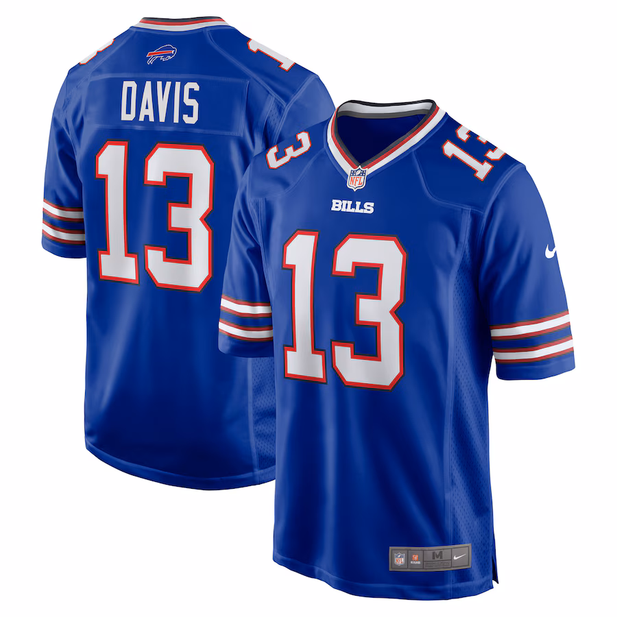 Men's Buffalo Bills Gabriel Davis Nike Royal Team Game Player Jersey - Ujersey