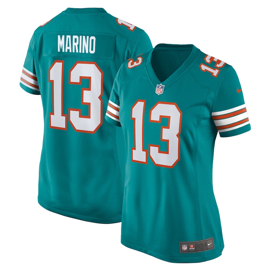 Women's Miami Dolphins Dan Marino Nike Aqua Retired Player Jersey - Ujersey