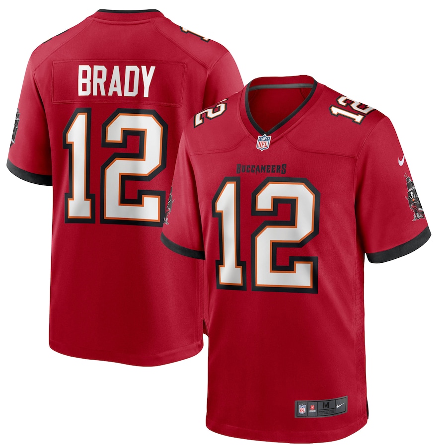 Men's Tampa Bay Buccaneers Tom Brady Nike Red Game Jersey - Ujersey