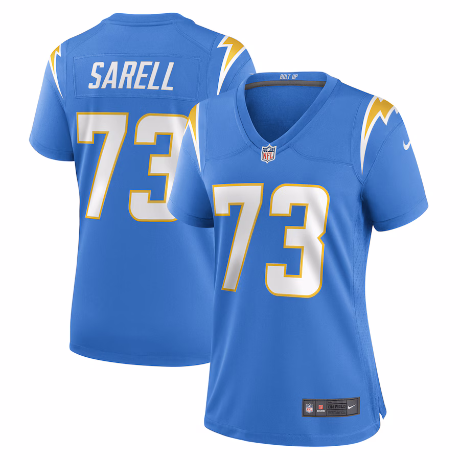 Women's Los Angeles Chargers Foster Sarell Nike Powder Blue Game Player Jersey - Ujersey