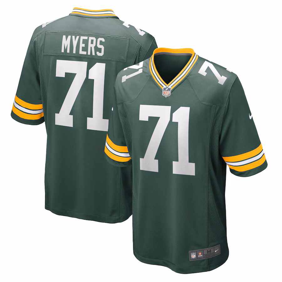 Men's Green Bay Packers Josh Myers Nike Green Game Jersey - Ujersey