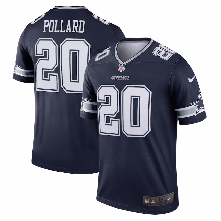 Men's Dallas Cowboys Tony Pollard Nike Navy Legend Player Jersey - Ujersey