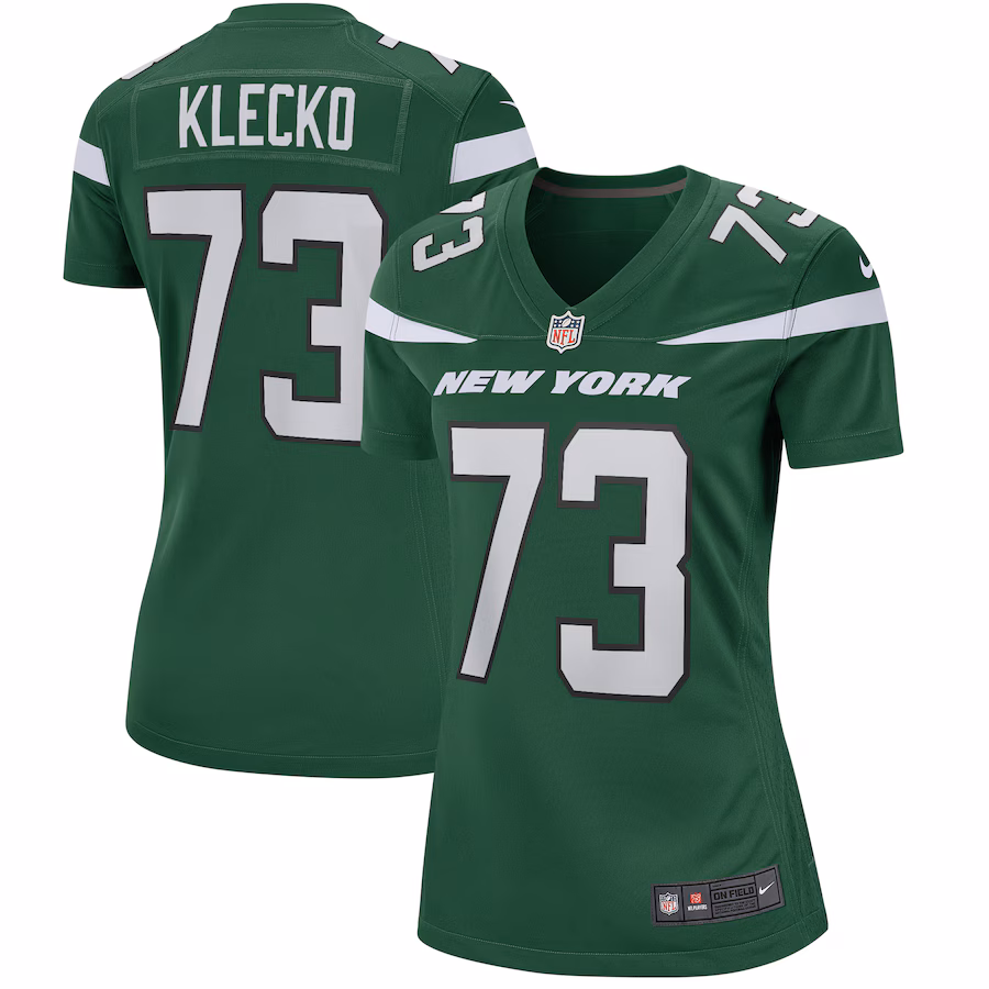 Women's New York Jets Joe Klecko Nike Gotham Green Game Retired Player Jersey - Ujersey