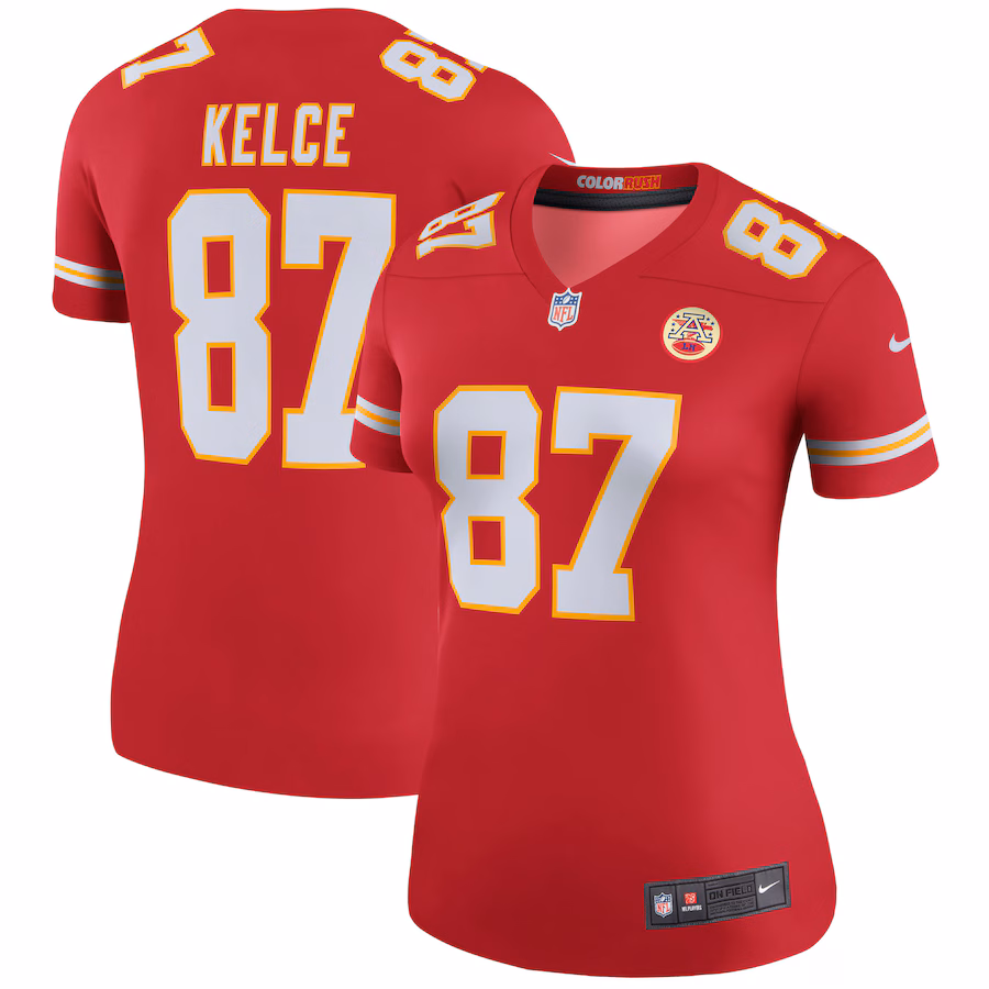Women's Kansas City Chiefs Travis Kelce Nike Red Legend Jersey - Ujersey