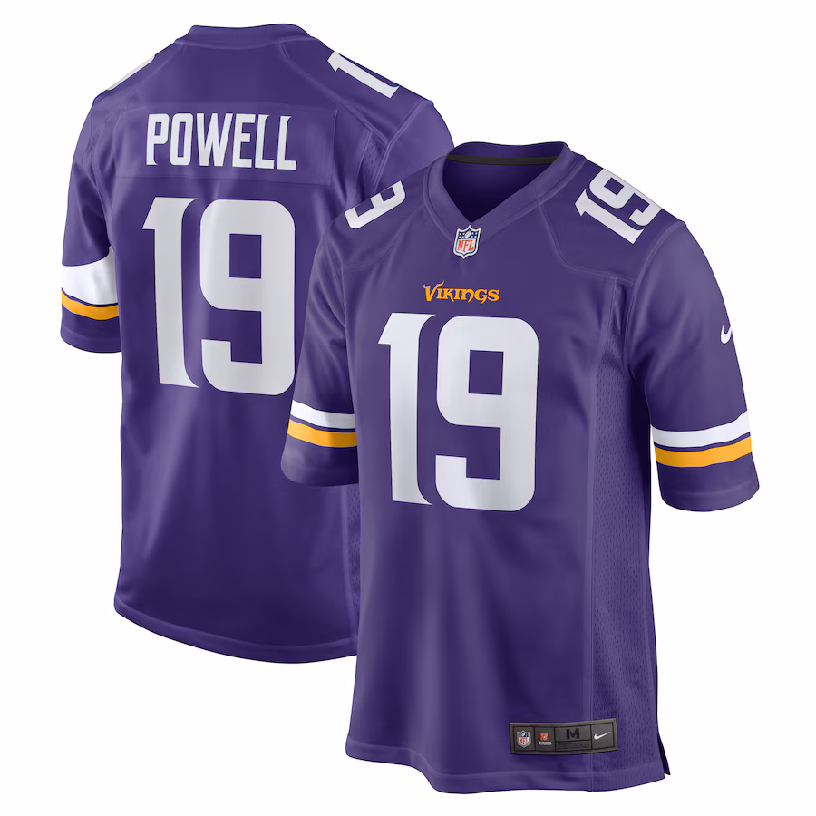 Men's Minnesota Vikings Brandon Powell Nike Purple Game Jersey - Ujersey