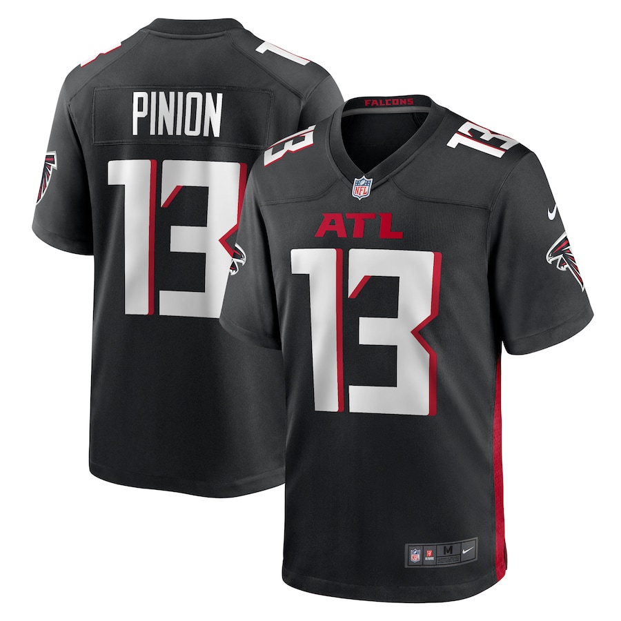 Men's Atlanta Falcons Bradley Pinion Nike Black Game Player Jersey - Ujersey