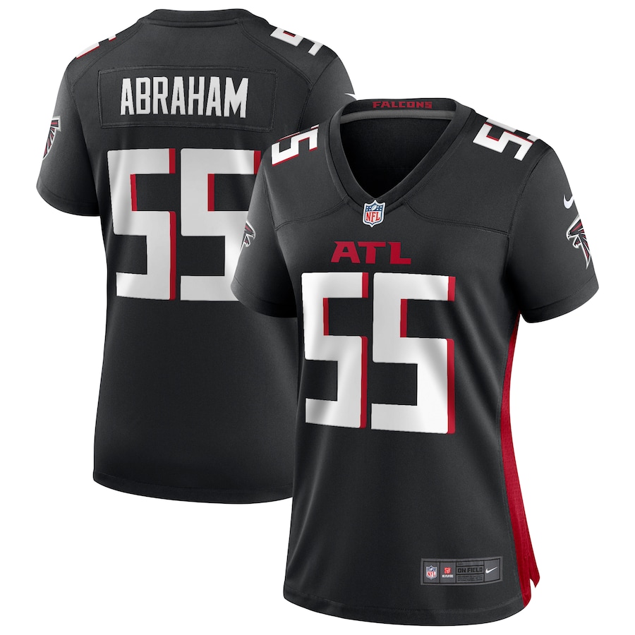Women's Atlanta Falcons John Abraham Nike Black Game Retired Player Jersey - Ujersey