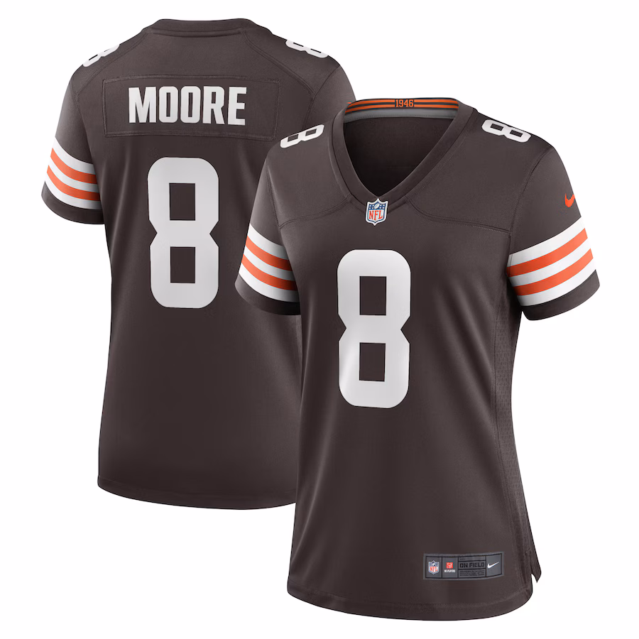 Women's Cleveland Browns Elijah Moore Nike Brown Game Jersey - Ujersey