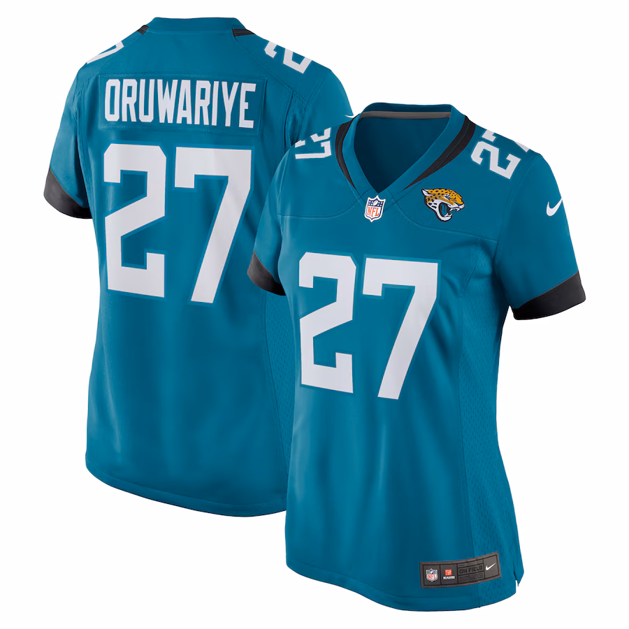 Women's Jacksonville Jaguars Amani Oruwariye Nike  Teal  Game Jersey - Ujersey