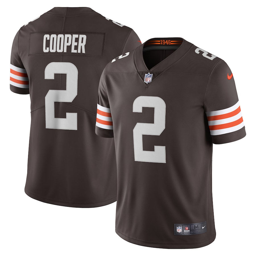 Men's Cleveland Browns Amari Cooper Nike Brown Vapor Limited Jersey - Ujersey
