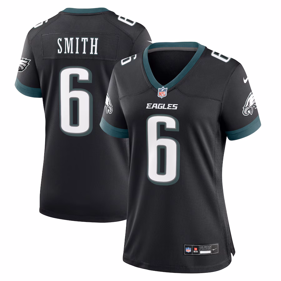 Women's Philadelphia Eagles DeVonta Smith Nike Black Alternate Game Jersey - Ujersey