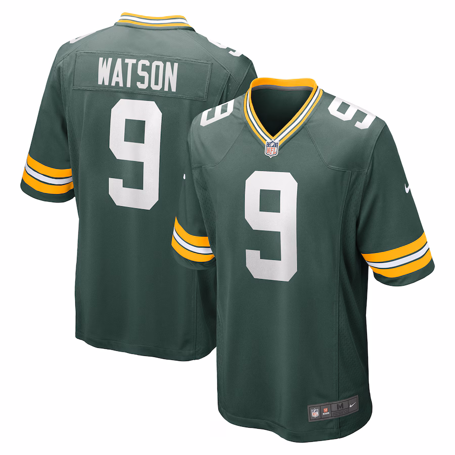 Men's Green Bay Packers Christian Watson Nike Green Game Player Jersey - Ujersey