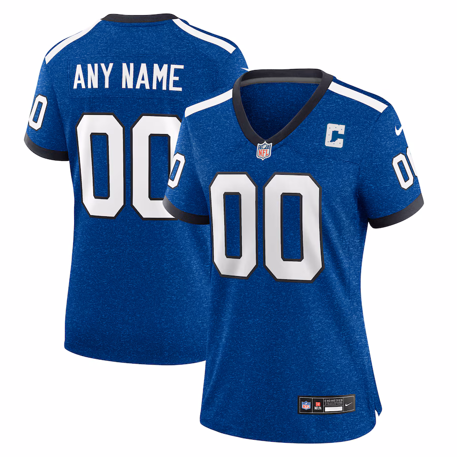 Women's Indianapolis Colts Nike Royal Indiana Nights Alternate Custom Game Jersey - Ujersey
