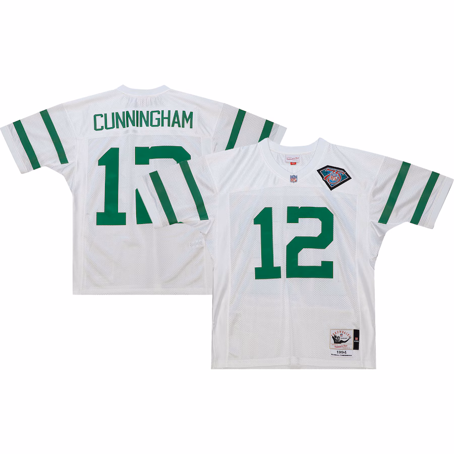 Men's Philadelphia Eagles 1994 Randall Cunningham Mitchell & Ness White Authentic Throwback Retired Player Jersey - Ujersey