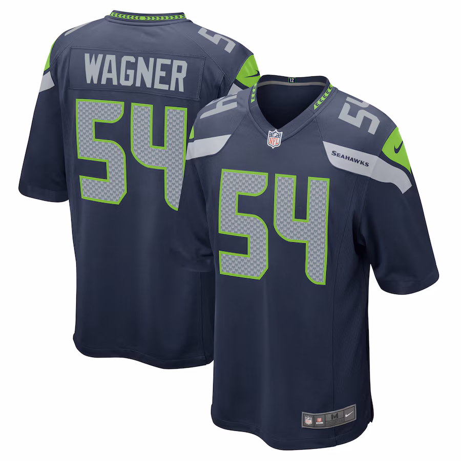 Men's Seattle Seahawks Bobby Wagner Nike College Navy Game Team Jersey - Ujersey