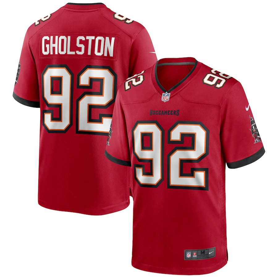 Men's Tampa Bay Buccaneers William Gholston Nike Red Game Jersey - Ujersey
