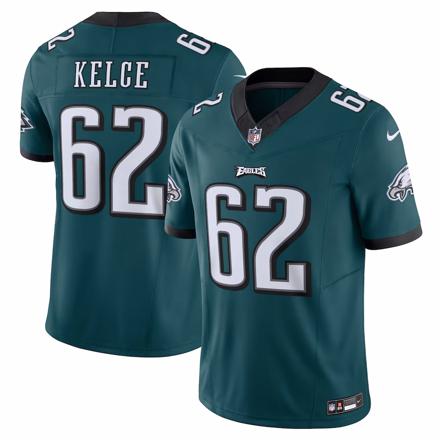 Men's Philadelphia Eagles Jason Kelce Nike Midnight Green Vapor F.U.S.E. Limited Jersey - Ujersey