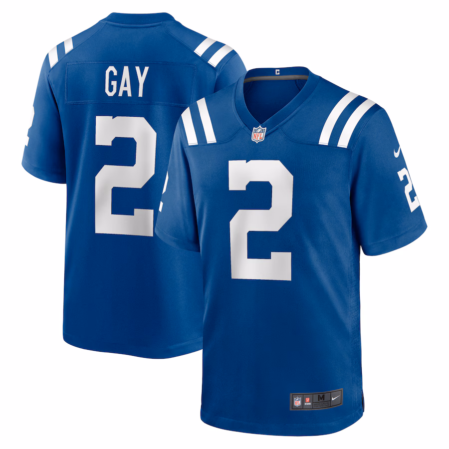 Men's Indianapolis Colts Matt Gay Nike Royal Game Player Jersey - Ujersey
