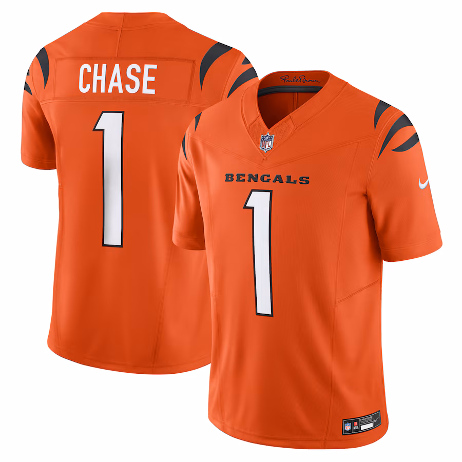 Men's Cincinnati Bengals Ja'Marr Chase Nike Orange Vapor F.U.S.E. Limited Jersey - Ujersey
