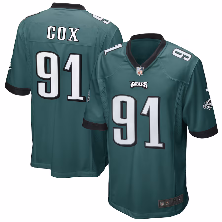 Men's Philadelphia Eagles Fletcher Cox Nike Midnight Green Game Jersey - Ujersey