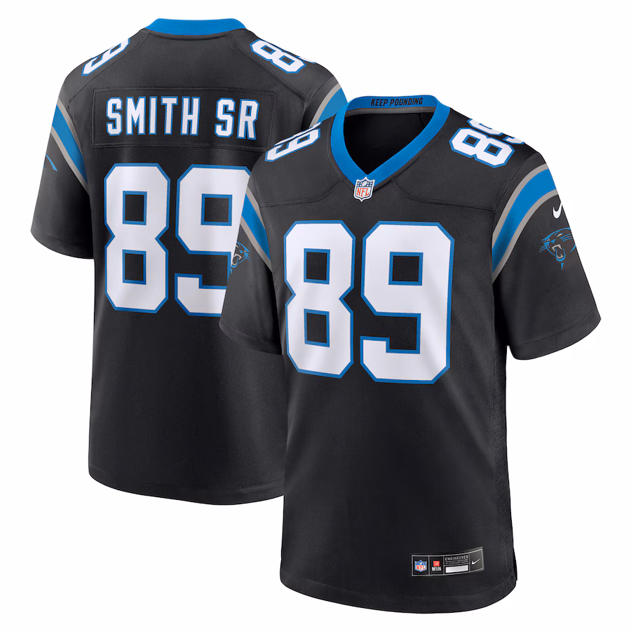 Men's Carolina Panthers Steve Smith Sr. Nike Black Retired Player Game Jersey - Ujersey