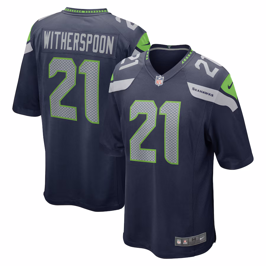 Men's Seattle Seahawks Devon Witherspoon Nike College Navy 2023 NFL Draft First Round Pick Game Jersey - Ujersey