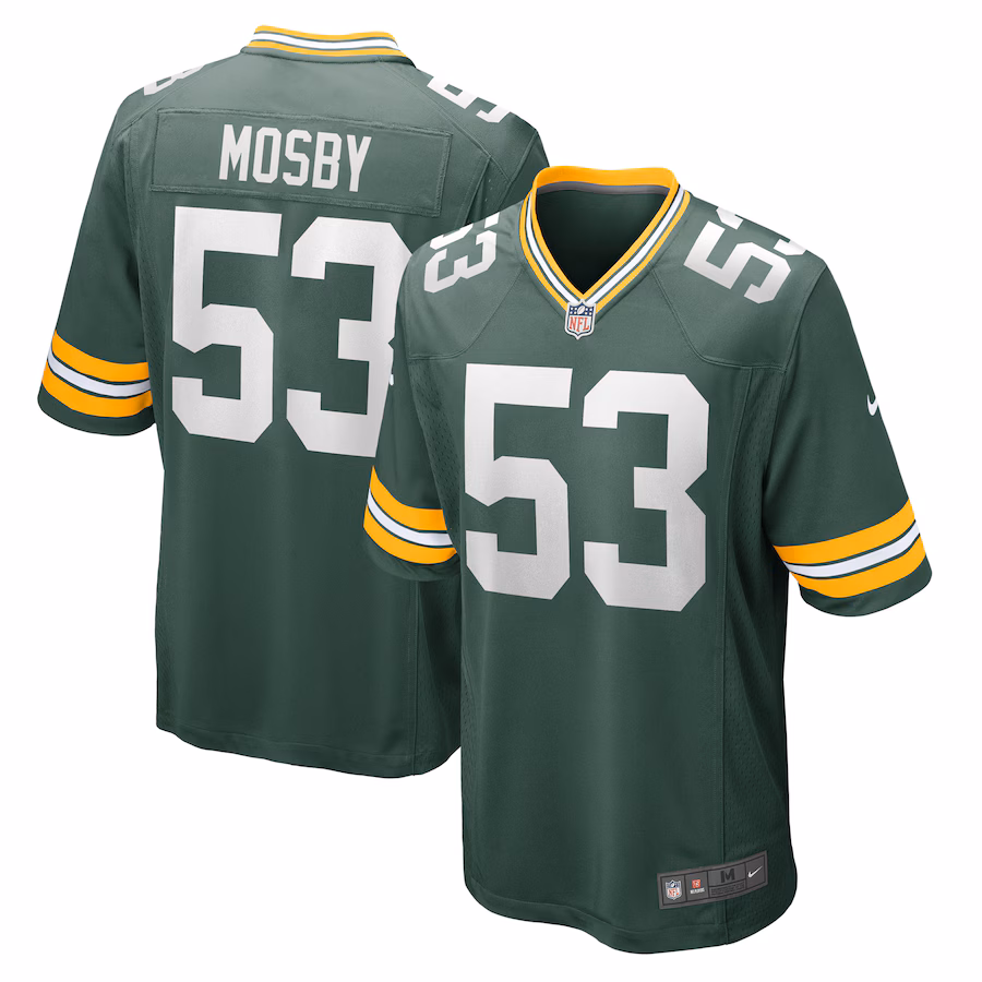 Men's Green Bay Packers Arron Mosby Nike  Green Team Game Jersey - Ujersey