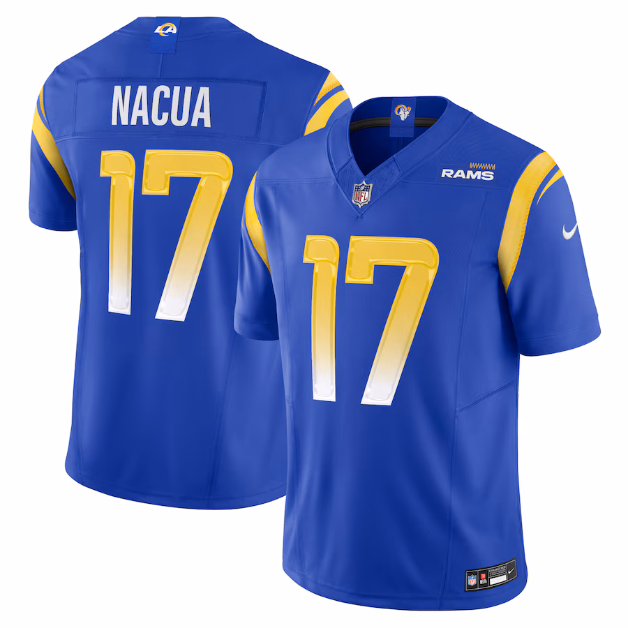 Men's Los Angeles Rams Puka Nacua Nike Royal Vapor F.U.S.E. Limited Jersey - Ujersey