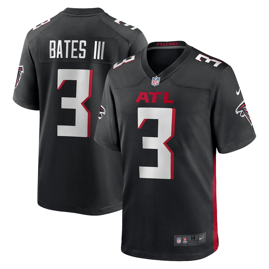 Men's Atlanta Falcons Jessie Bates III Nike Black Game Player Jersey - Ujersey