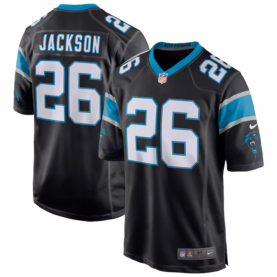 Men's Carolina Panthers Donte Jackson Nike Black Game Jersey - Ujersey