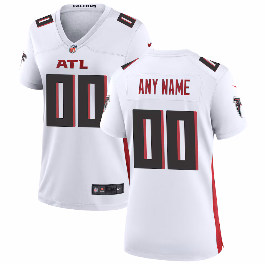 Women's Nike Atlanta Falcons White Custom Game Jersey - Ujersey