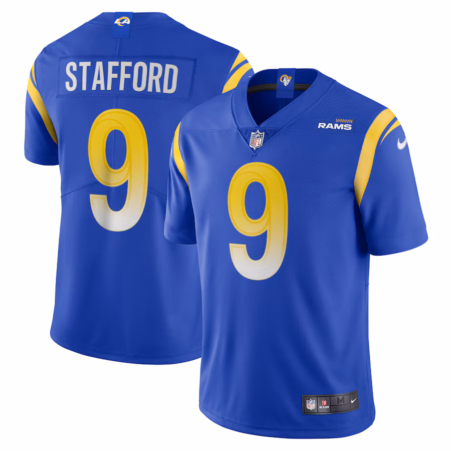 Men's Los Angeles Rams Matthew Stafford Nike Royal Vapor Limited Jersey - Ujersey