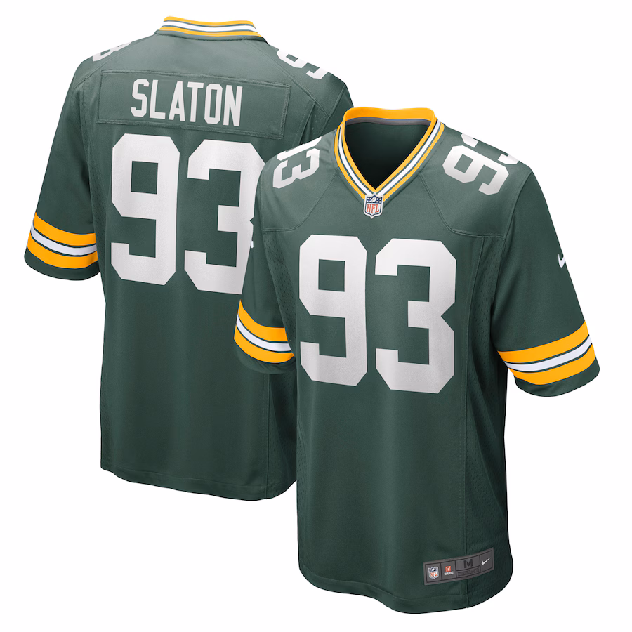 Men's Green Bay Packers T.J. Slaton Nike Green Game Jersey - Ujersey