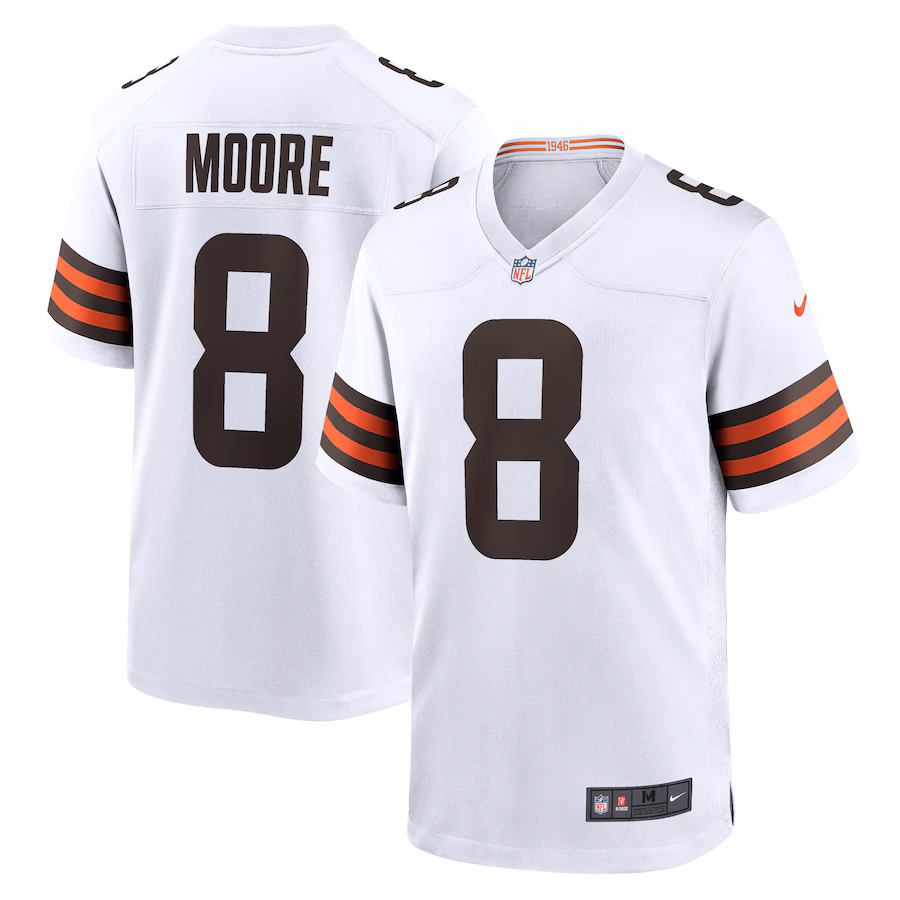 Men's Cleveland Browns Elijah Moore Nike  White Team Game Jersey - Ujersey