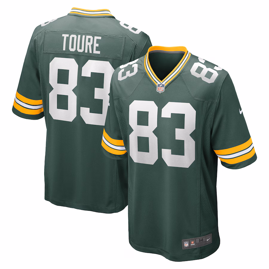 Men's Green Bay Packers Samori Toure Nike Green Game Player Jersey - Ujersey