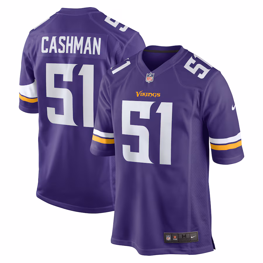 Men's Minnesota Vikings Blake Cashman Nike  Purple Team Game Jersey - Ujersey
