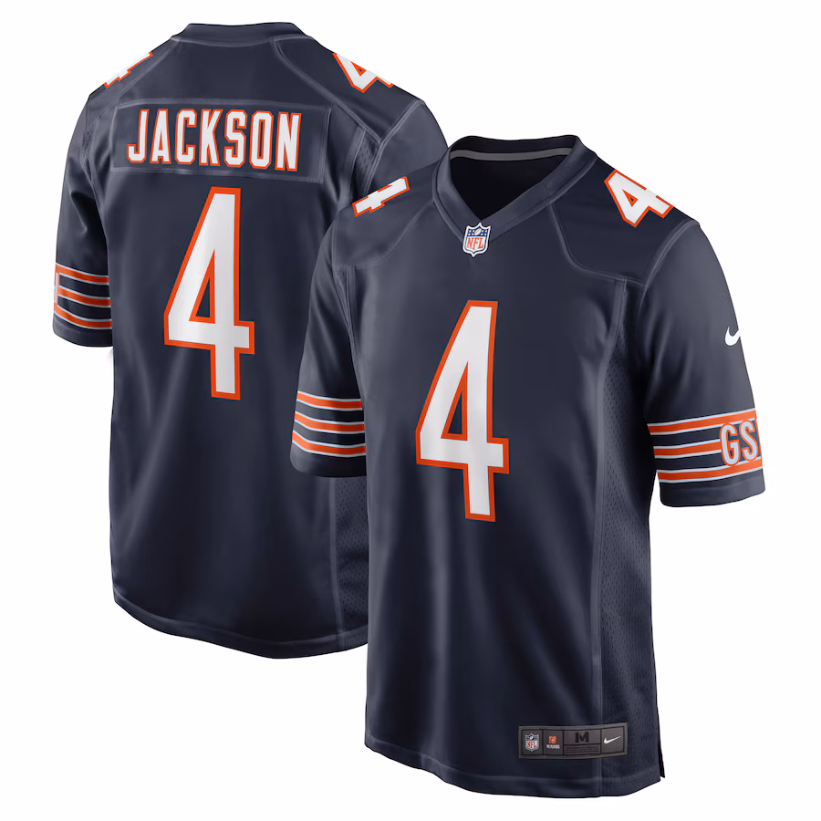 Men's Chicago Bears Eddie Jackson Nike Navy Game Player Jersey - Ujersey