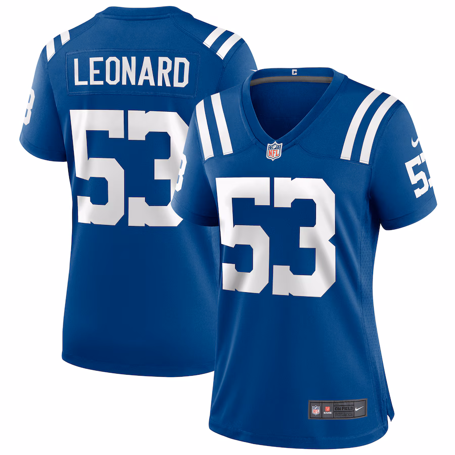 Women's Indianapolis Colts Shaquille Leonard Nike Royal Player Game Jersey - Ujersey