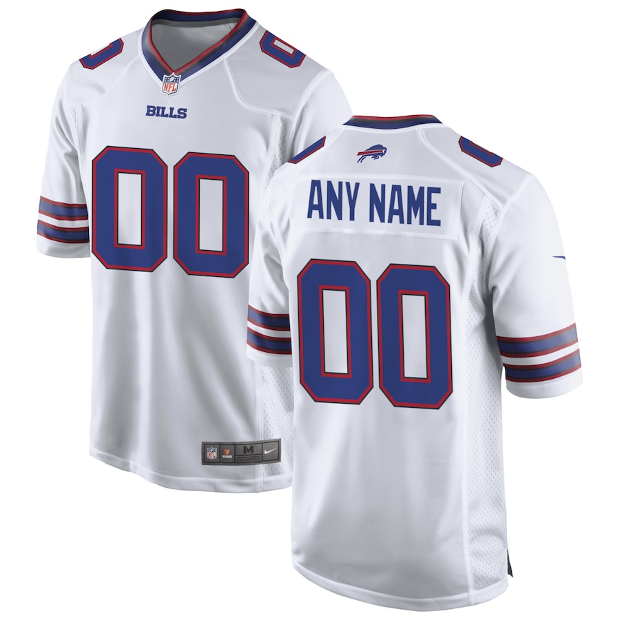 Men's Buffalo Bills Nike White Custom Game Jersey - Ujersey