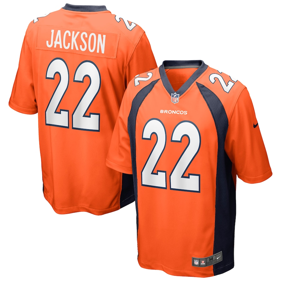 Men's Denver Broncos Kareem Jackson Nike Orange Game Jersey - Ujersey